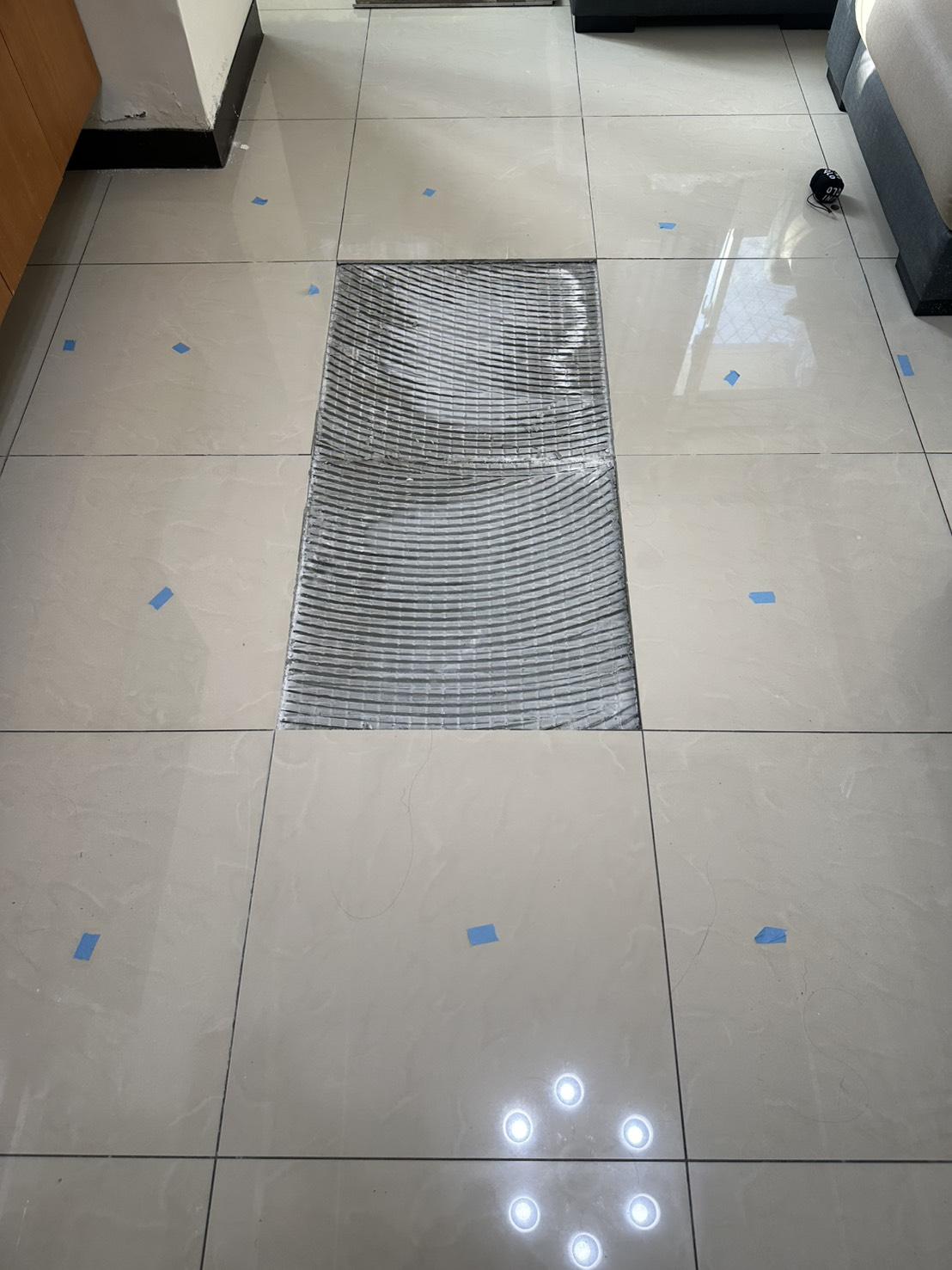 桃園蘆竹地磚隆起變形(60CM)